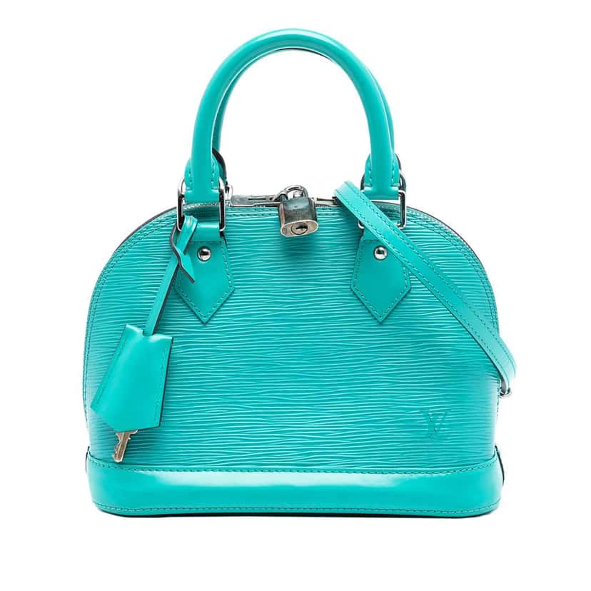Louis Vuitton Epi Alma BB Blue Leather Very good condition - Front View