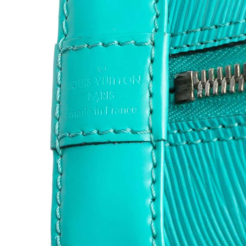 Louis Vuitton Epi Alma BB Blue Leather Very good condition - Box View
