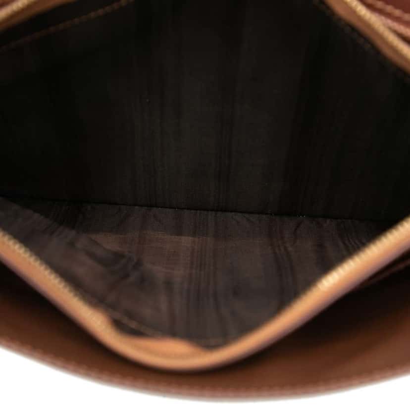 Celine Leather Clutch Brown Leather Very good condition - Model View