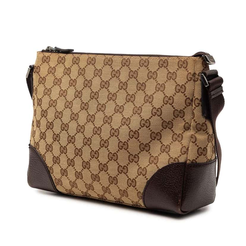 Gucci GG Canvas Crossbody Beige Canvas Very good condition - Back View