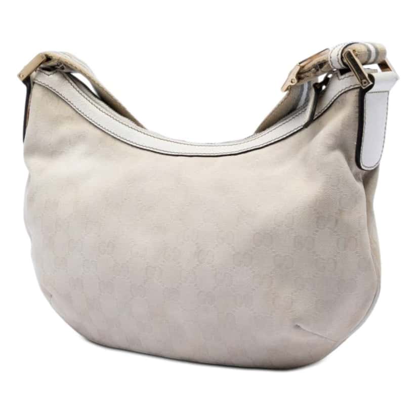 Gucci GG Canvas Web Crossbody Beige Canvas Very good condition - Back View