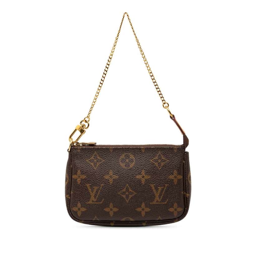 Louis Vuitton Monogram Mini Pochette Accessoires Brown Very good condition - Front View