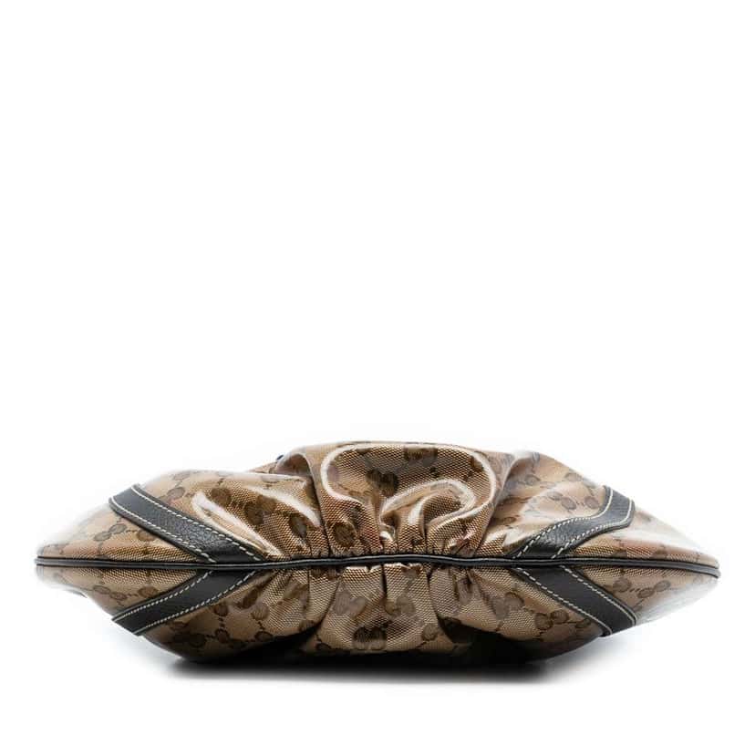 Gucci GG Crystal Abbey D Ring Crossbody Brown Canvas Very good condition - Inside View