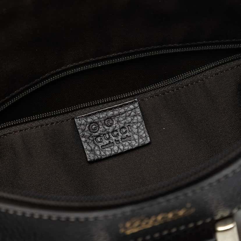 Gucci GG Crystal Abbey D Ring Crossbody Brown Canvas Very good condition - Box View