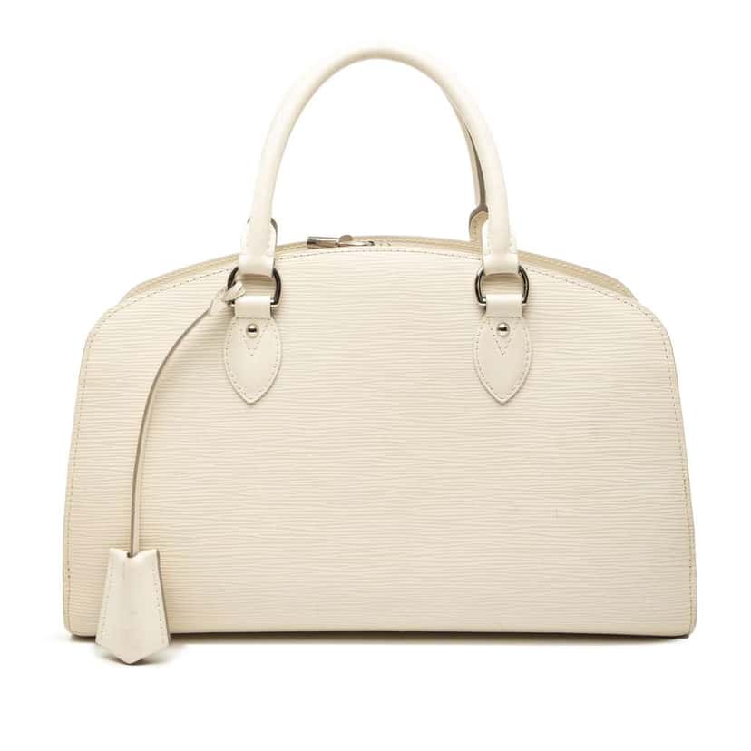 Louis Vuitton Epi Pont Neuf PM White Leather Very good condition - Front View