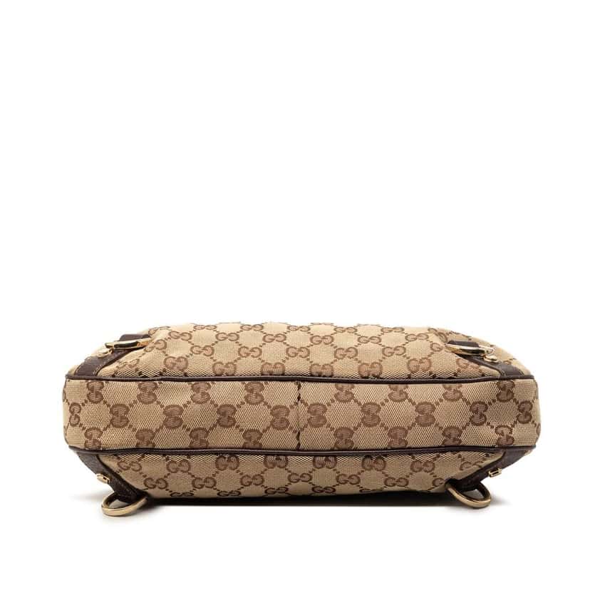 Gucci GG Canvas Abbey D Ring Shoulder Bag Beige Canvas Very good condition - Inside View