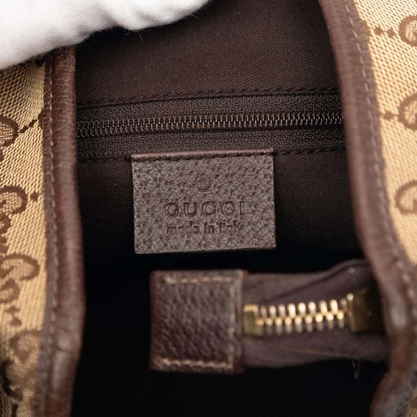 Gucci GG Canvas Abbey D Ring Shoulder Bag Beige Canvas Very good condition - Box View