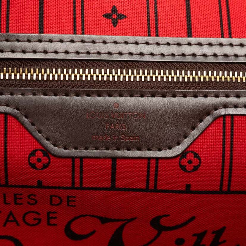 Louis Vuitton Damier Ebene Neverfull MM Brown Very good condition - Box View