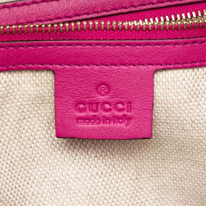 Gucci Small Patent Soho Satchel Pink Leather Very good condition - Box View