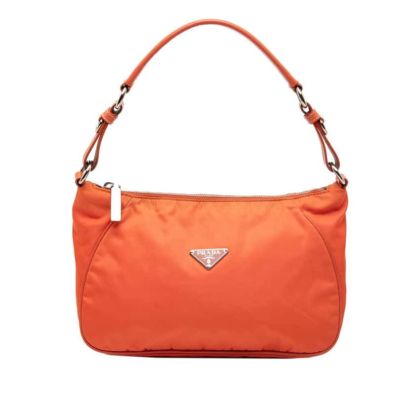 Prada Tessuto Shoulder Bag Orange Very good condition - Front View