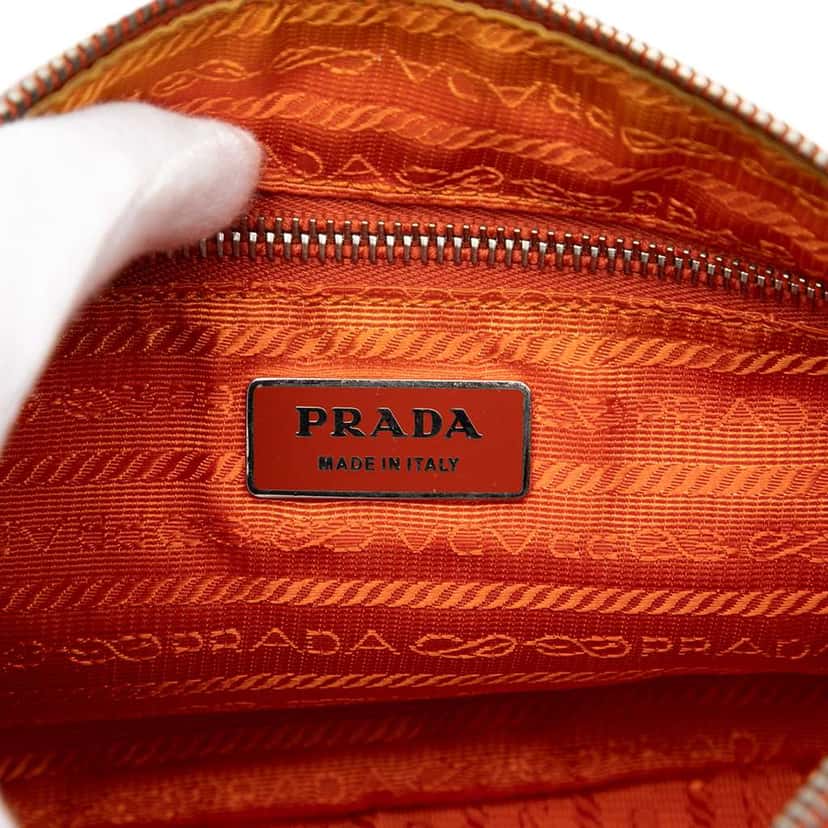 Prada Tessuto Shoulder Bag Orange Very good condition - Box View
