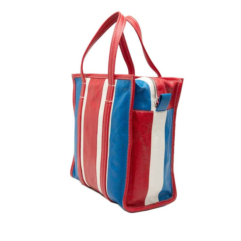 Balenciaga S Lambskin Bazar Shopper Tote Red Leather Very good condition - Back View