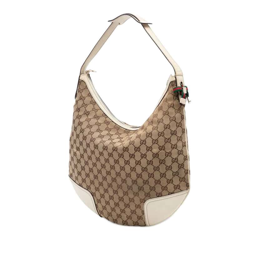 Gucci Large GG Canvas Princy Hobo Beige Canvas Very good condition - Back View