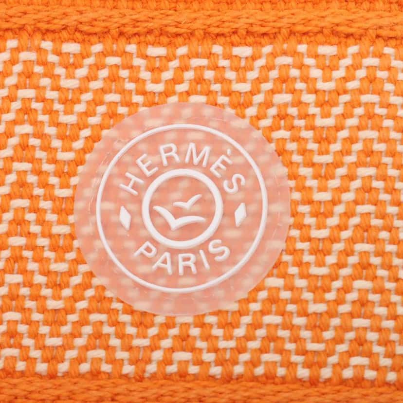 Hermès Toile Sac Marin Recif MM Orange Canvas Very good condition - Model View