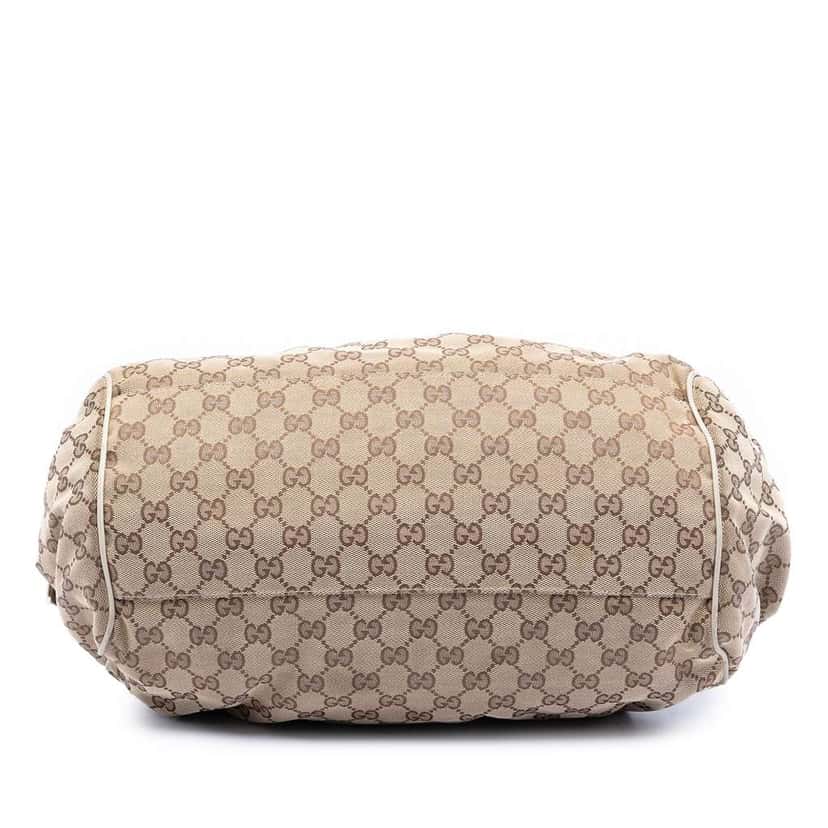 Gucci GG Canvas Sukey Satchel Beige Canvas Very good condition - Inside View
