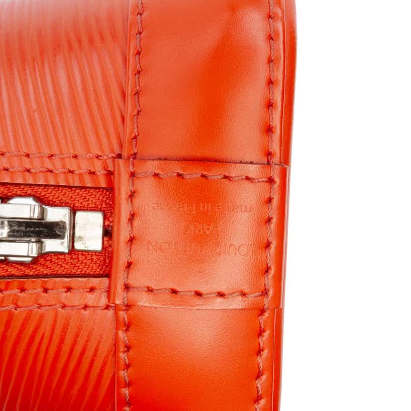 Louis Vuitton Epi Alma BB Orange Leather Very good condition - Box View