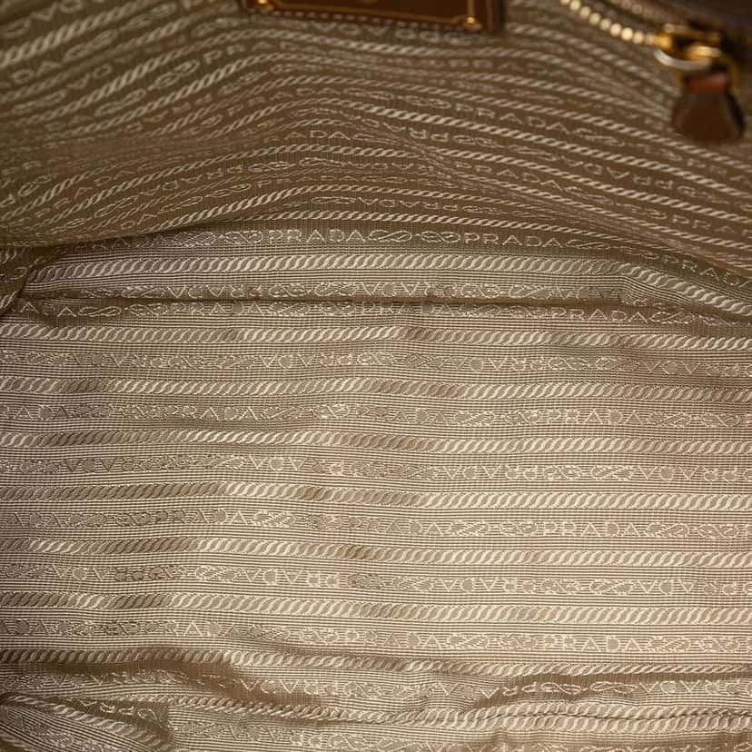 Prada Canvas Canapa Logo Satchel Beige Very good condition - Model View