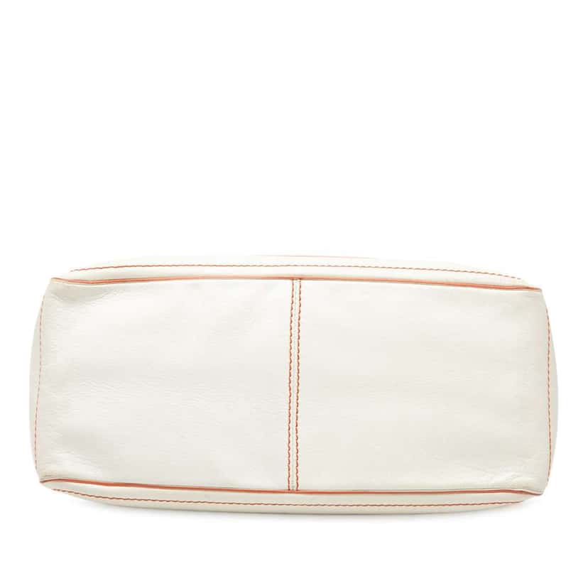 Celine Leather Boogie Handbag White Leather Very good condition - Inside View