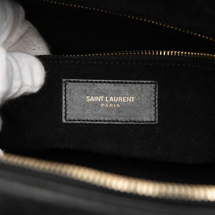 Saint Laurent Leather Classic Duffle 6 Satchel Black Leather Very good condition - Box View