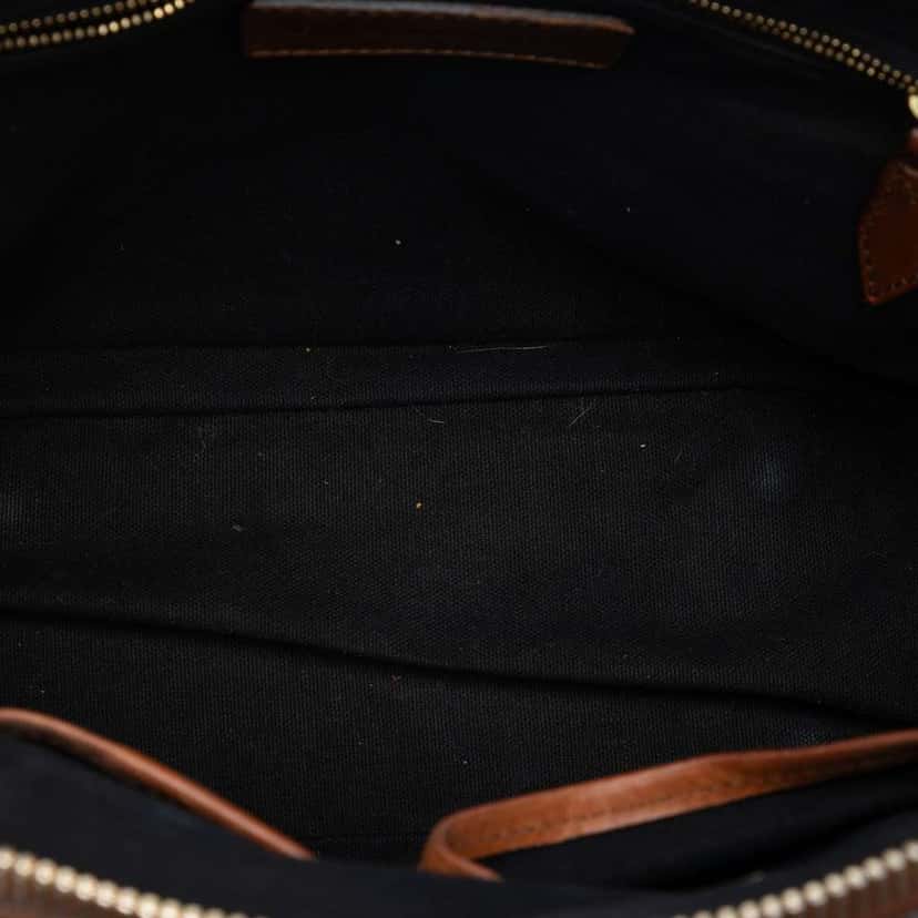 Burberry Small Leather Trimmed House Check Canvas Bridle Orchard Satchel Brown Canvas Very good condition - Model View