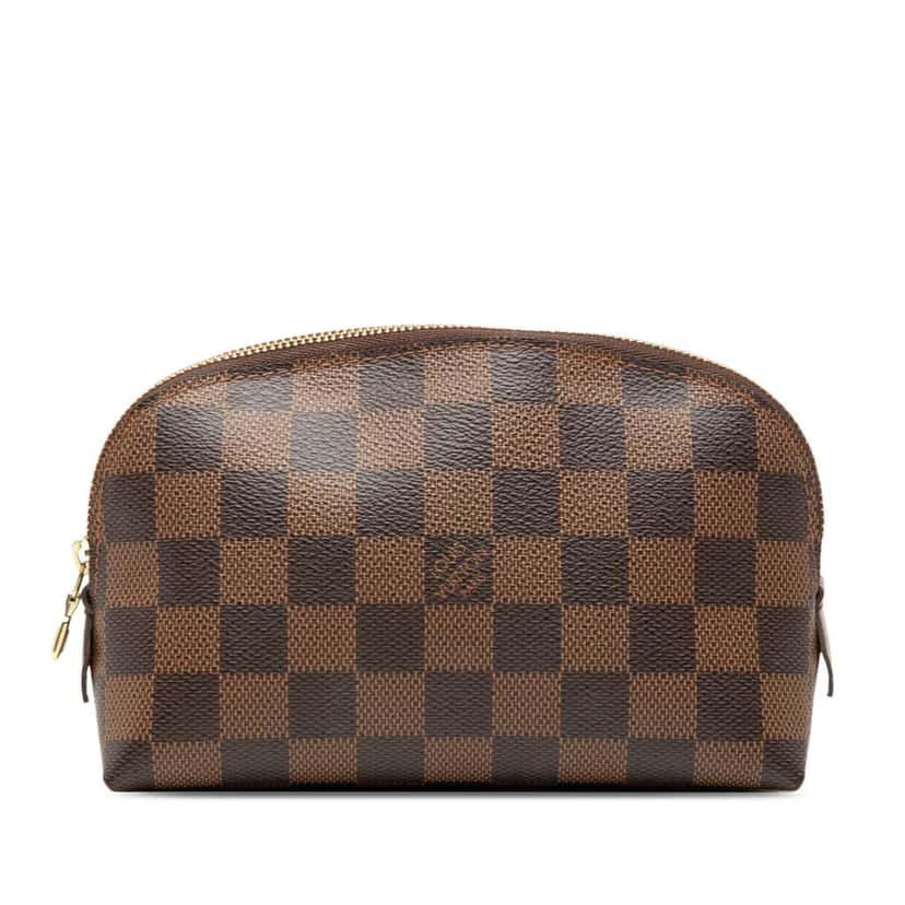 Louis Vuitton Damier Ebene Cosmetic Pouch Brown Very good condition - Front View