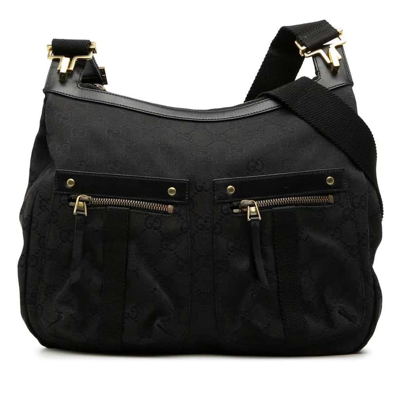 Gucci GG Canvas Crossbody Black Canvas Very good condition - Front View