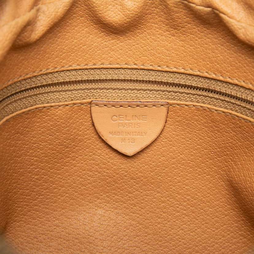 Celine Macadam Coated Canvas Clutch Brown Canvas Very good condition - Box View