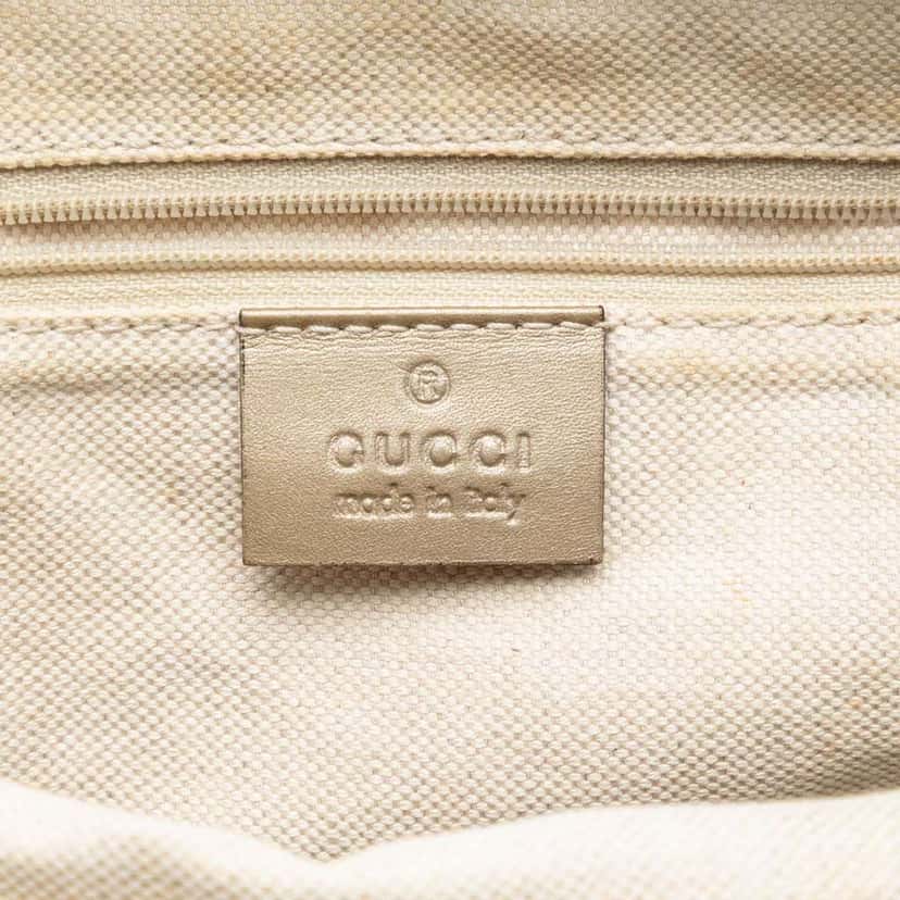 Gucci GG Canvas Sukey Satchel Beige Very good condition - Box View