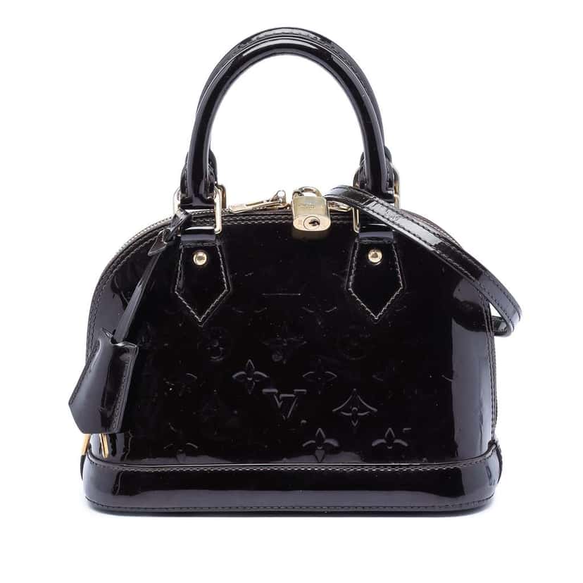 Louis Vuitton Monogram Vernis Alma BB Purple Leather Very good condition - Front View