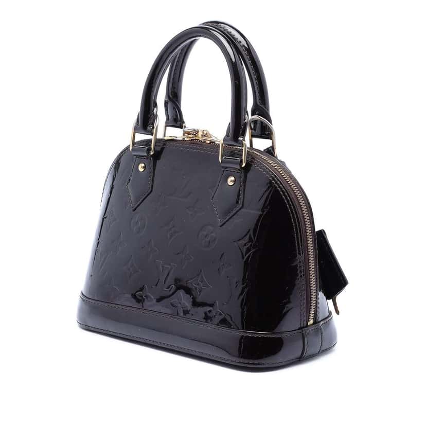 Louis Vuitton Monogram Vernis Alma BB Purple Leather Very good condition - Back View