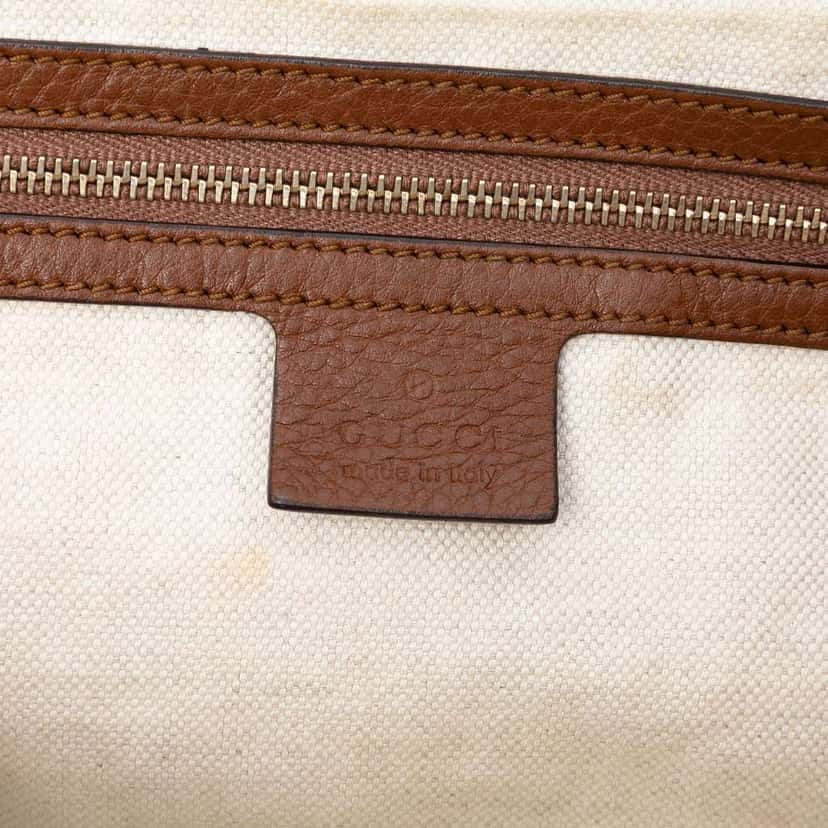 Gucci GG Canvas Bella Flap Satchel Beige Canvas Very good condition - Box View