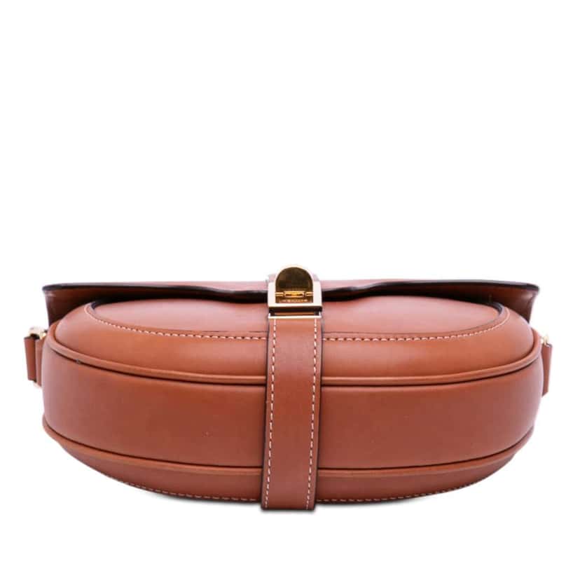 Celine Small Calfskin Besace 16 Crossbody Brown Leather Very good condition - Inside View