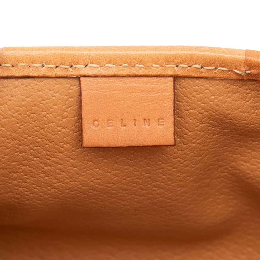 Celine Macadam Coated Canvas Clutch Brown Canvas Very good condition - Box View