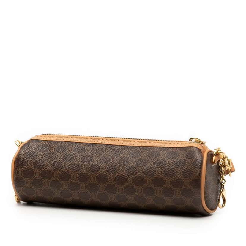 Celine Macadam Coated Canvas Crossbody Brown Canvas Very good condition - Back View