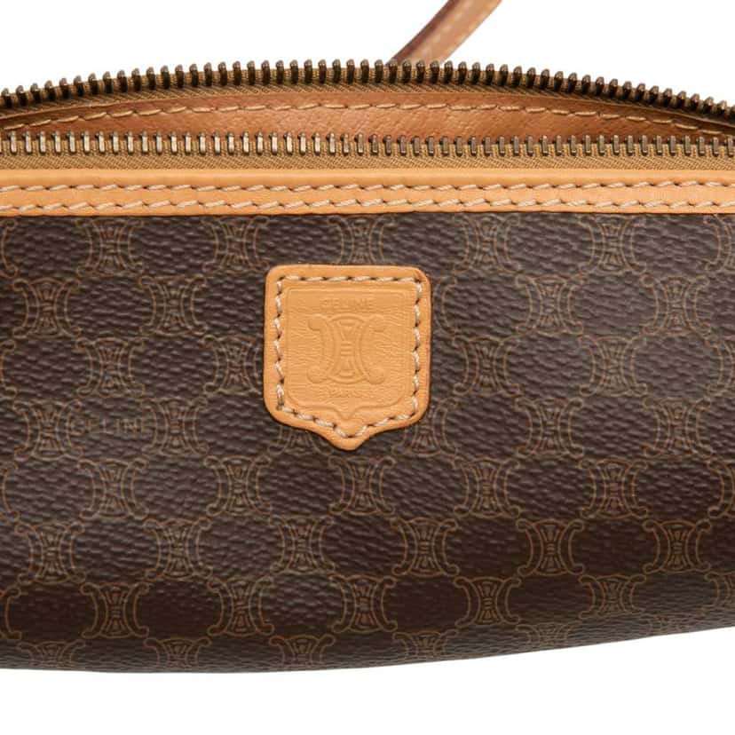 Celine Macadam Coated Canvas Crossbody Brown Canvas Very good condition - Box View