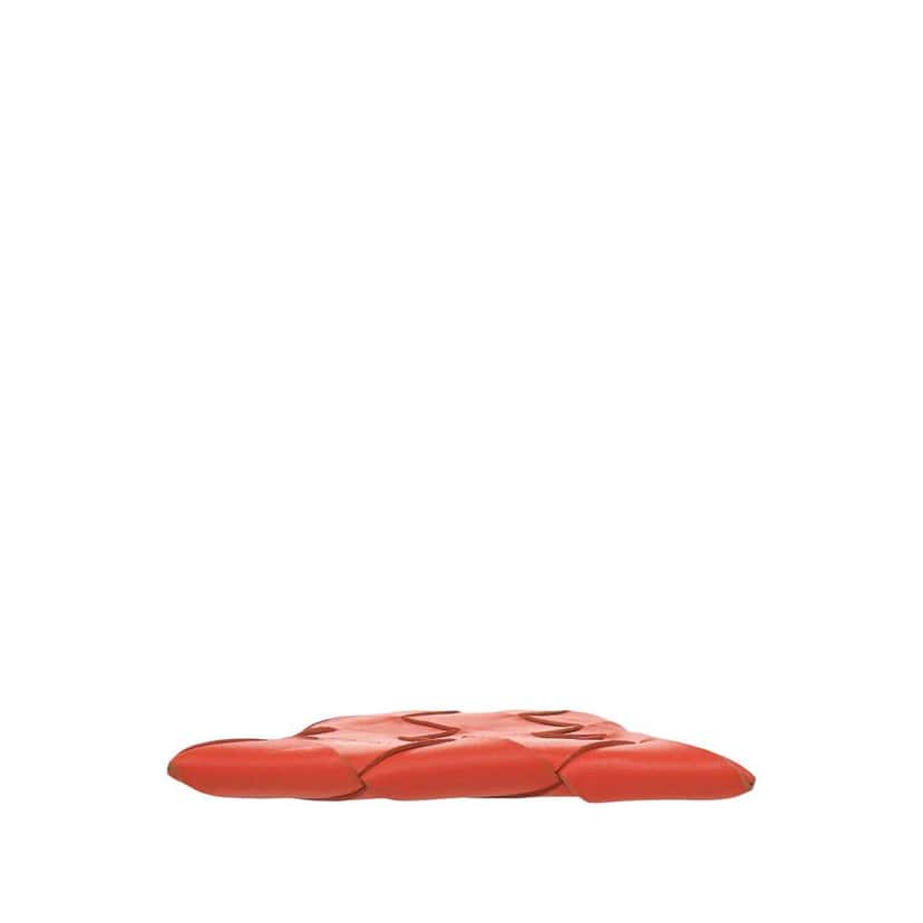 Bottega Veneta Mini Nappa Intrecciato Pouch Crossbody Orange Leather Very good condition - Inside View