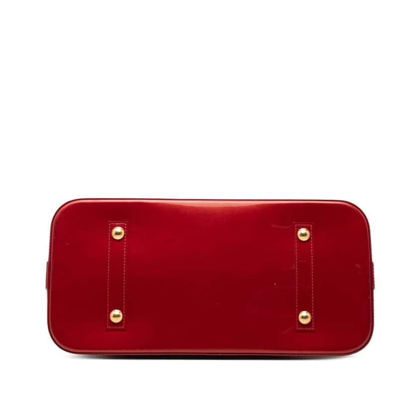 Louis Vuitton Monogram Vernis Alma GM Red Leather Very good condition - Inside View