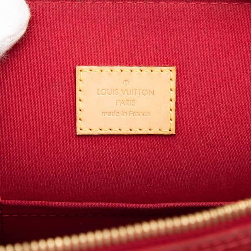 Louis Vuitton Monogram Vernis Alma GM Red Leather Very good condition - Box View