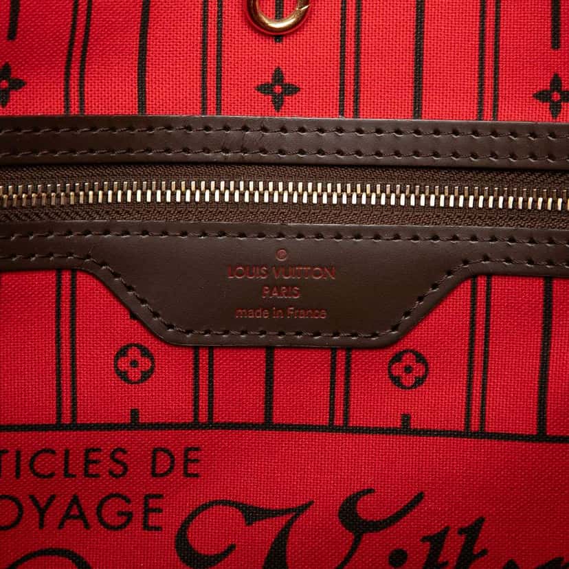 Louis Vuitton Damier Ebene Neverfull MM Brown Very good condition - Box View