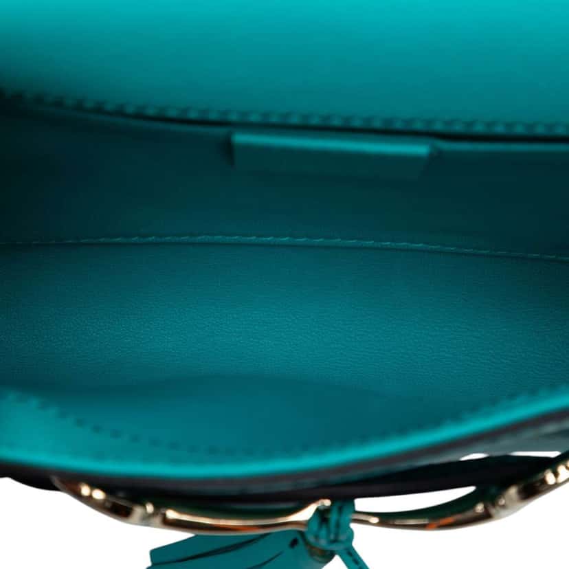 Gucci Small Leather Emily Crossbody Blue Leather Very good condition - Model View