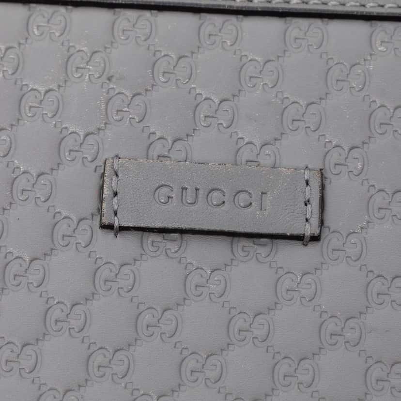 Gucci Small Microguccissima Joy Satchel Grey Leather Very good condition - Box View