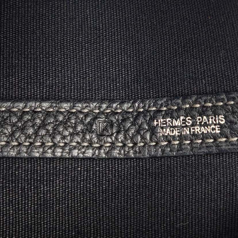 Hermès Toile and Negonda Garden Party 36 Black Canvas Very good condition - Box View