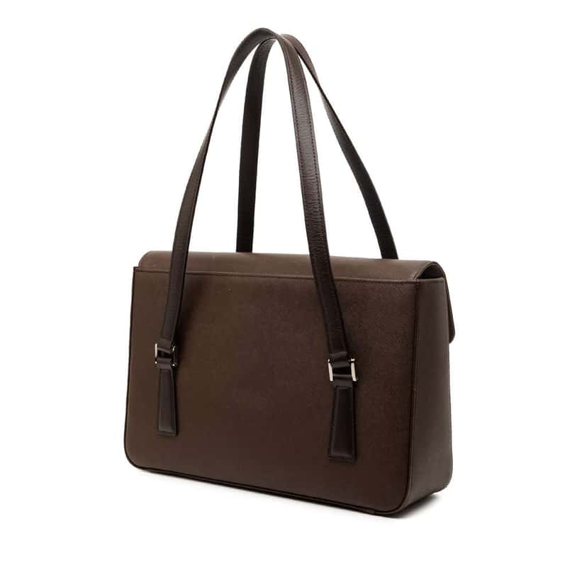 Burberry Leather Handbag Brown Leather Very good condition - Back View