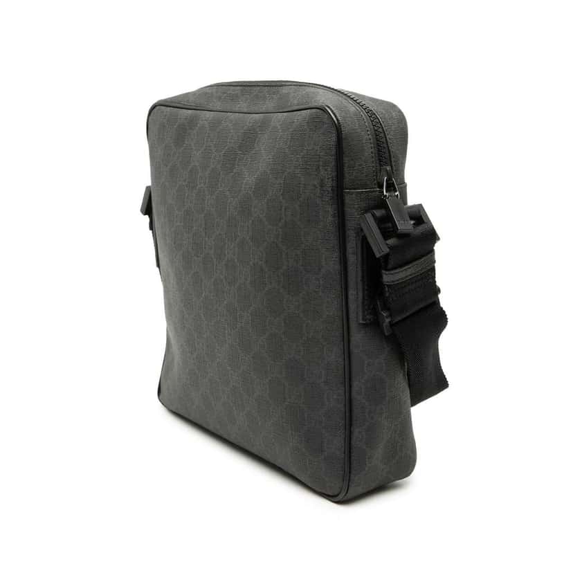 Gucci GG Supreme Crossbody Black Canvas Very good condition - Back View