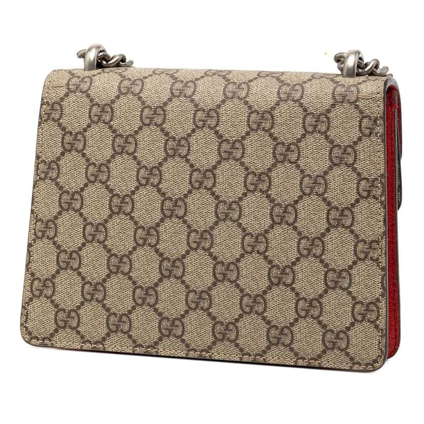 Gucci Small GG Supreme Dionysus Crossbody Beige Very good condition - Back View