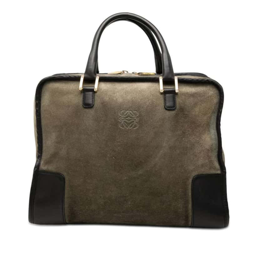 Loewe Suede Amazona 32 Green Leather Good condition - Front View