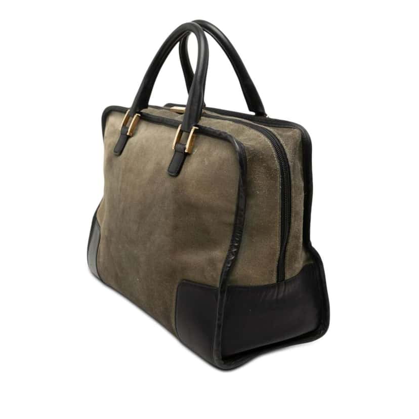 Loewe Suede Amazona 32 Green Leather Good condition - Back View