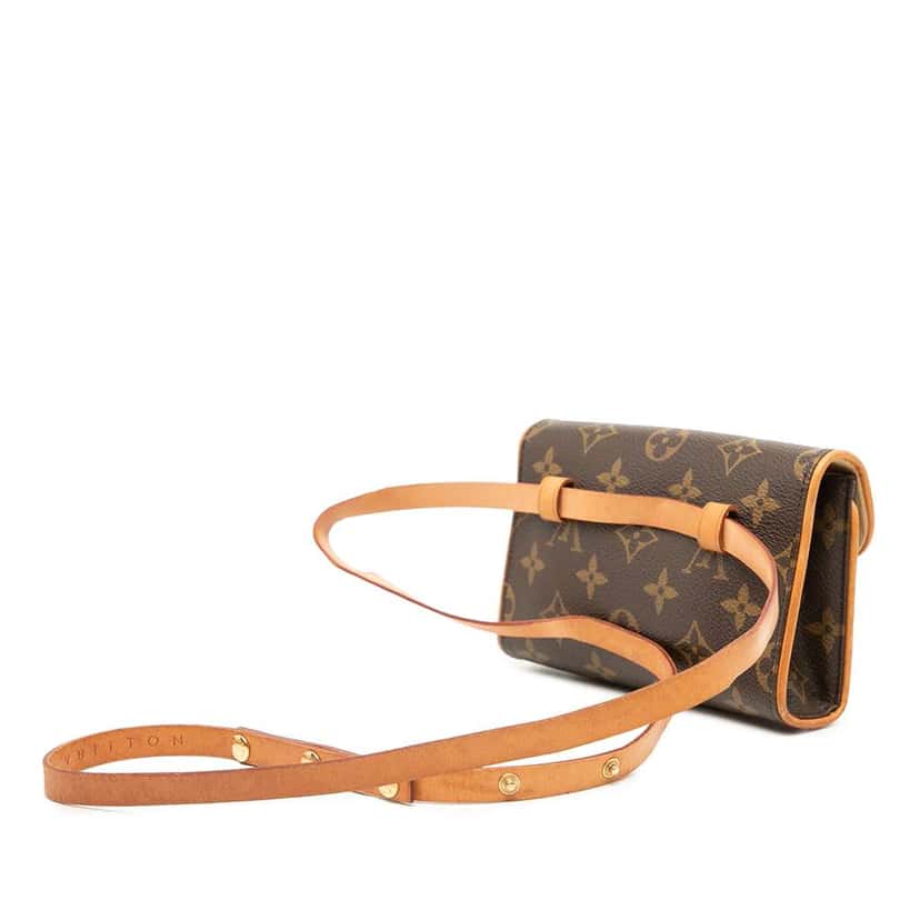 Louis Vuitton Monogram Pochette Florentine Brown Very good condition - Back View