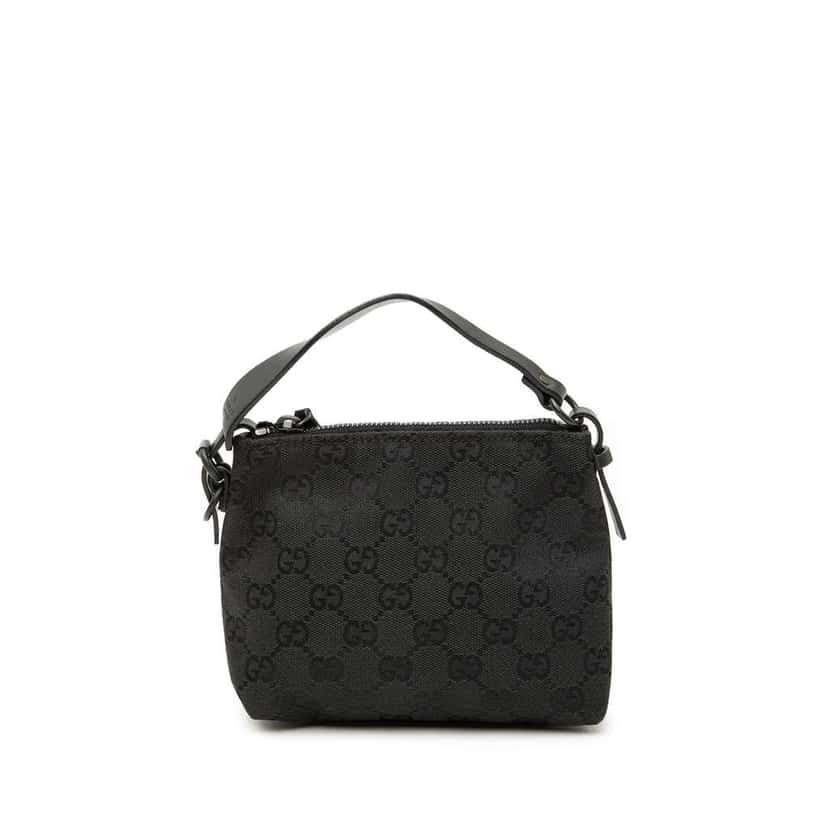 Gucci GG Canvas Handbag Black Canvas Very good condition - Front View