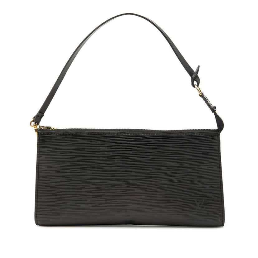Louis Vuitton Epi Pochette Accessoires Black Leather Very good condition - Front View